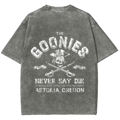 Unisex Vintage Washed The Goonies Never Say Die T-Shirt
