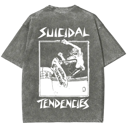 Suicidal Tendencies Band Vintage Washed  T-Shirt