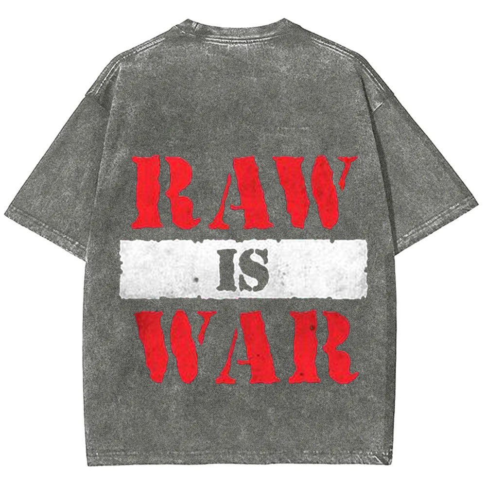 Wrestling WWE Raw Vintage Washed T-Shirt