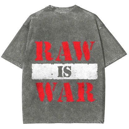 Wrestling WWE Raw Vintage Washed T-Shirt