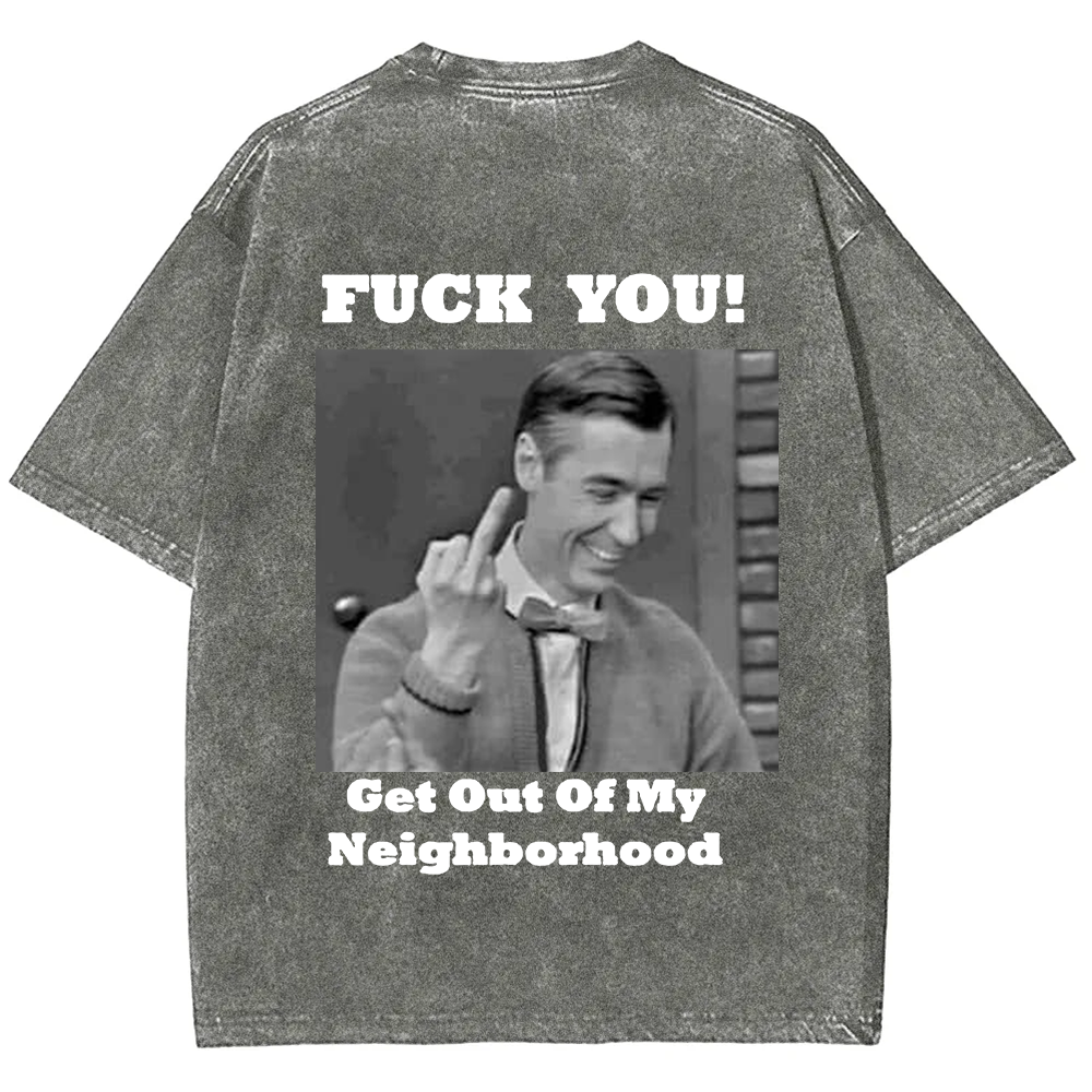 Fuck You Print Casual T-Shirt