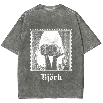 Björk Singer Vintage Washed T-Shirt