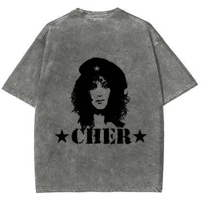 Cher Singer Vintage Washed T-Shirt