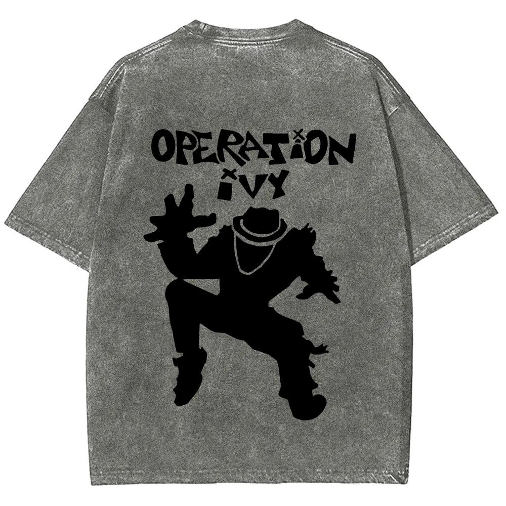 Unisex Vintage Washed Operation Ivy Band T-Shirt