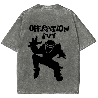 Unisex Vintage Washed Operation Ivy Band T-Shirt