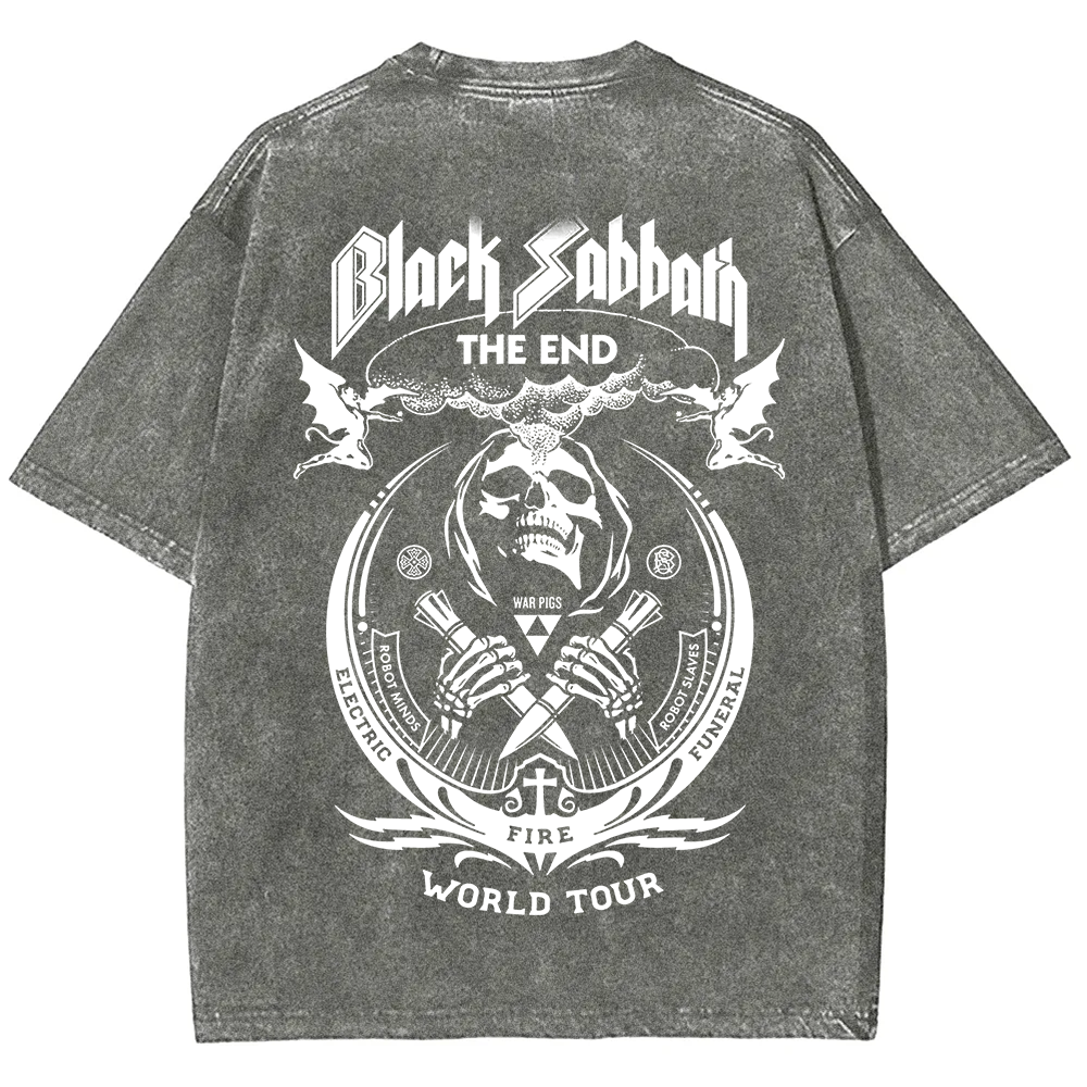 Unisex Vintage Washed Black Sabbath T-Shirt