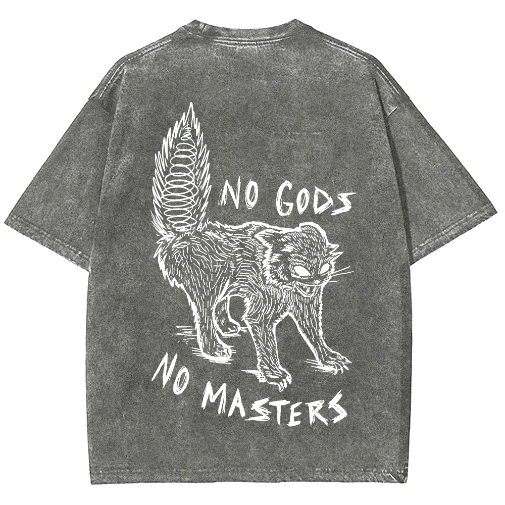 Unisex Vintage Washed No Gods No Masters t-Shirt