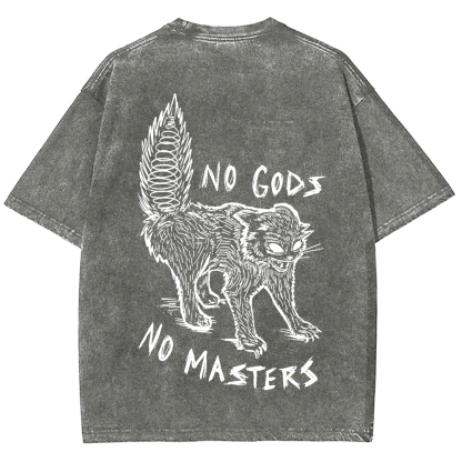 Unisex Vintage Washed No Gods No Masters t-Shirt