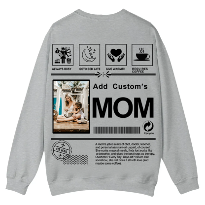 MOM Custom Casual Crewneck Sweatshirt wearishow