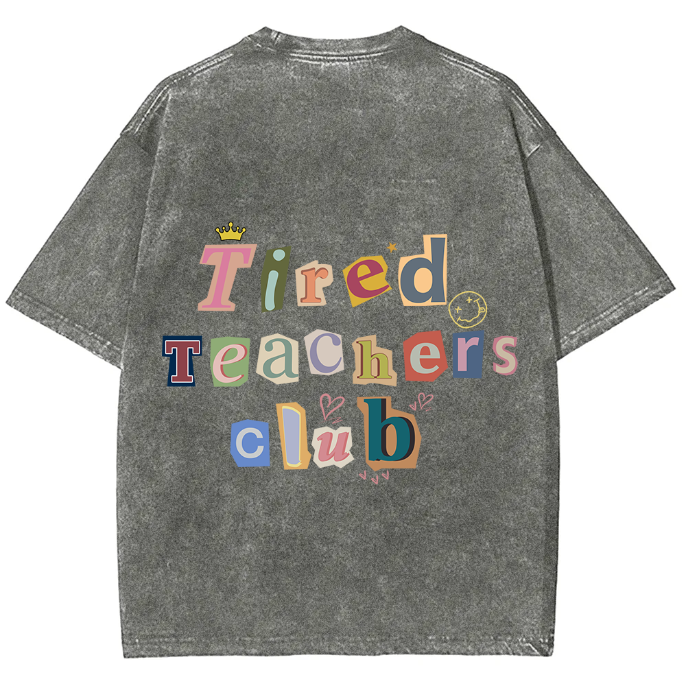 Tired Teachers Club Crop Tops?