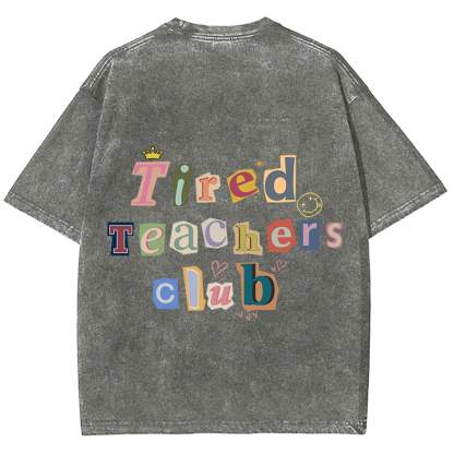 Tired Teachers Club Crop Tops?