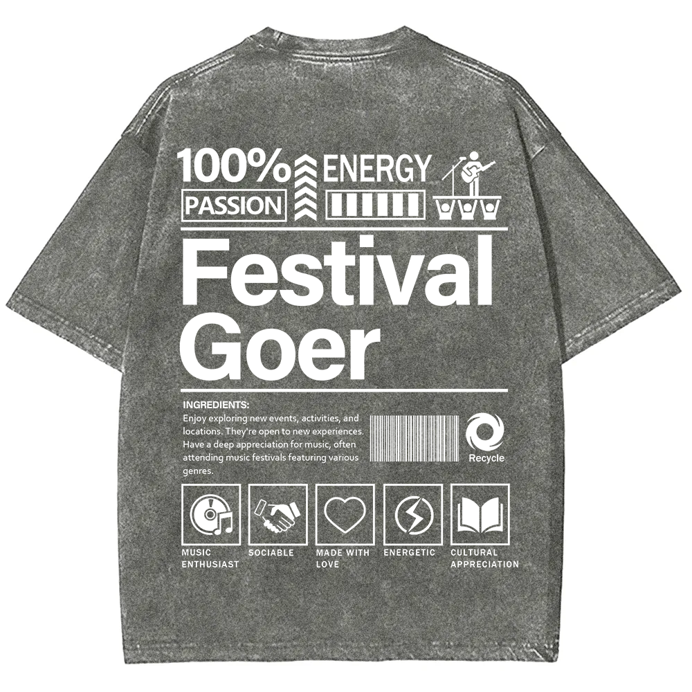 Festival Goer Unisex Fit Washed T-Shirt
