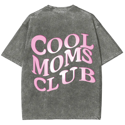 Cool Moms Club Snowflake Vintage Washed T-Shirt