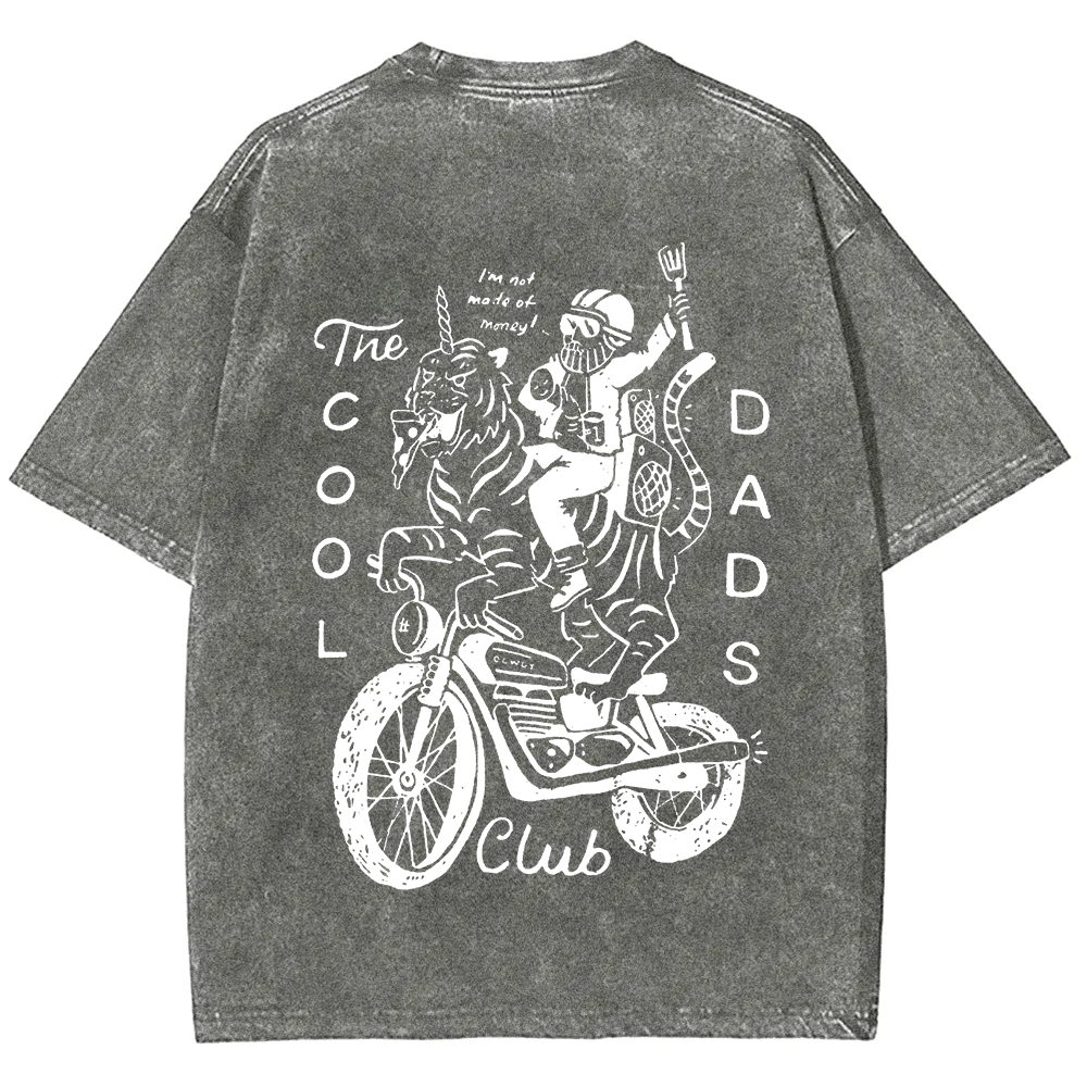 The Cool Dads Club Unisex Fit Washed T-Shirt