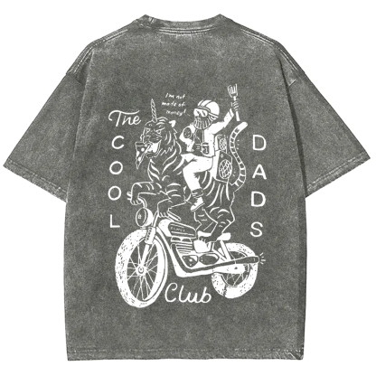 The Cool Dads Club Unisex Fit Washed T-Shirt