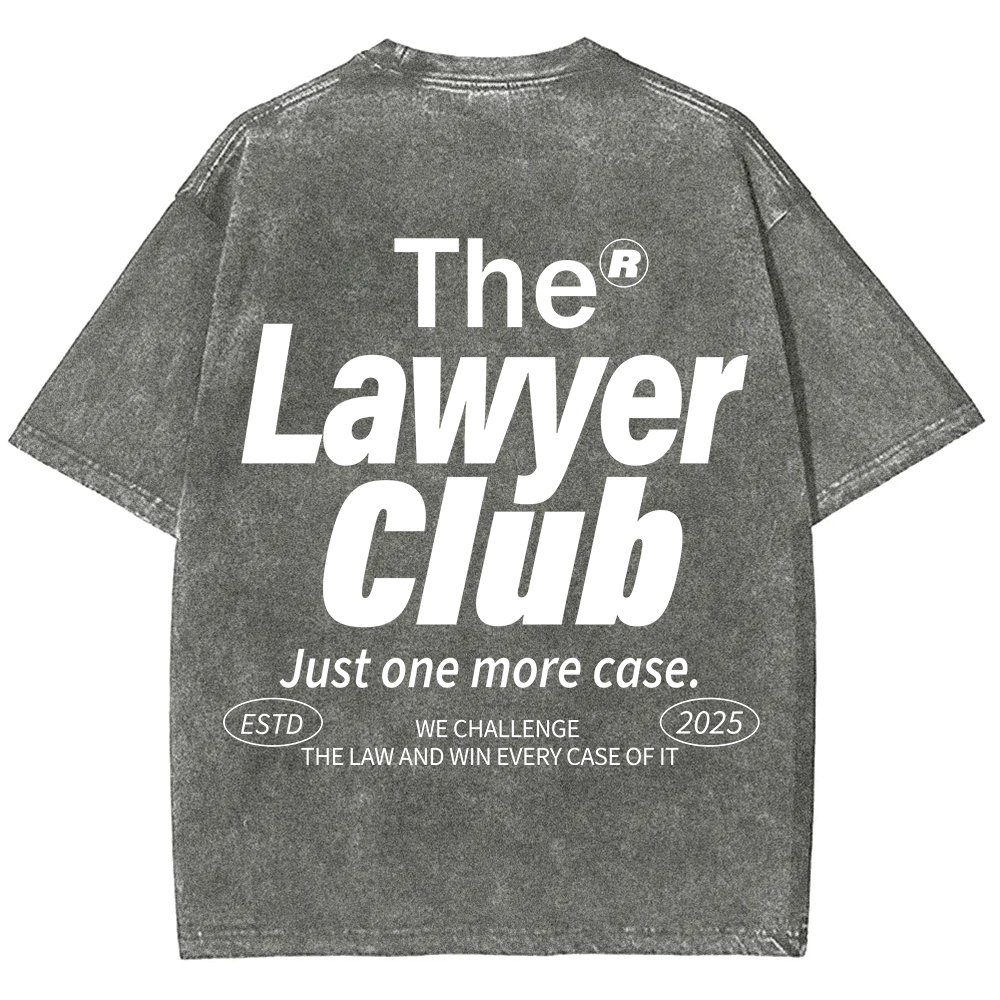 The Lawyer Club Unisex Fit Washed T-Shirt