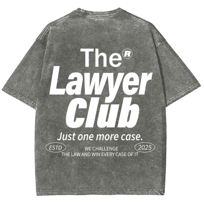 The Lawyer Club Unisex Fit Washed T-Shirt