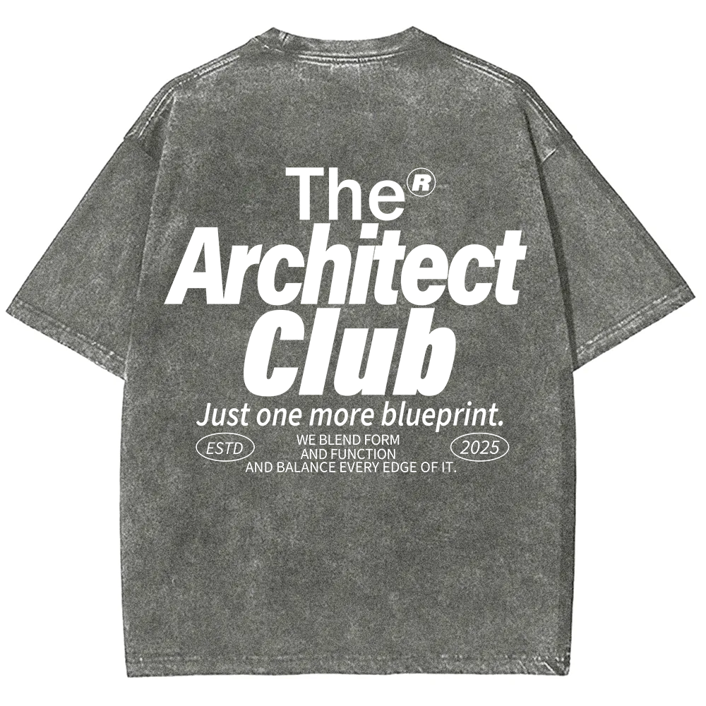 The Architect Club Unisex Fit Washed T-Shirt