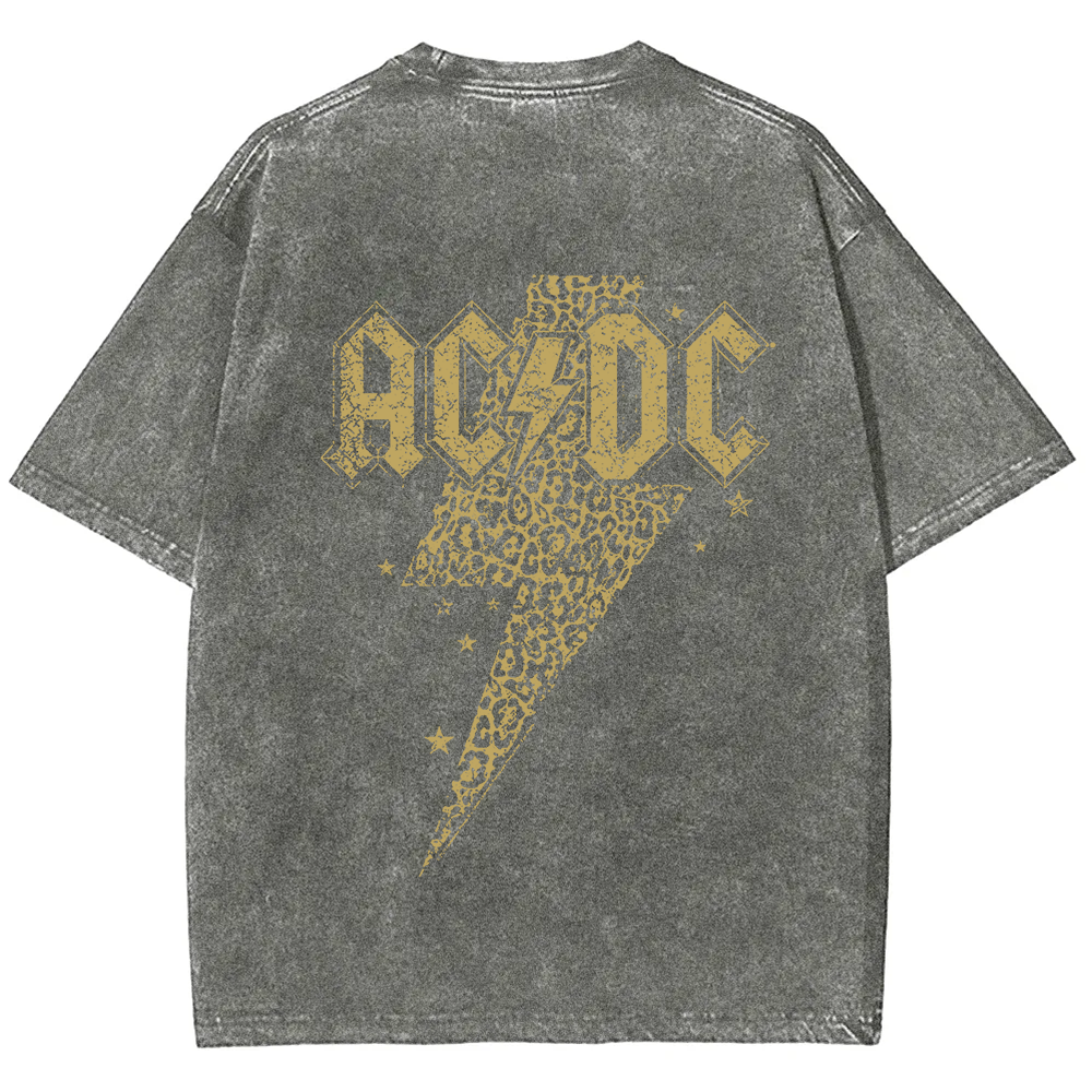 Unisex Vintage Washed ACDC t-Shirt