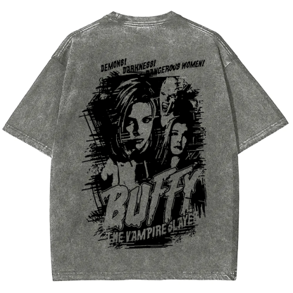 Buffy The Vampire Slayer TV Series Vintage Washed Washed t-Shirt