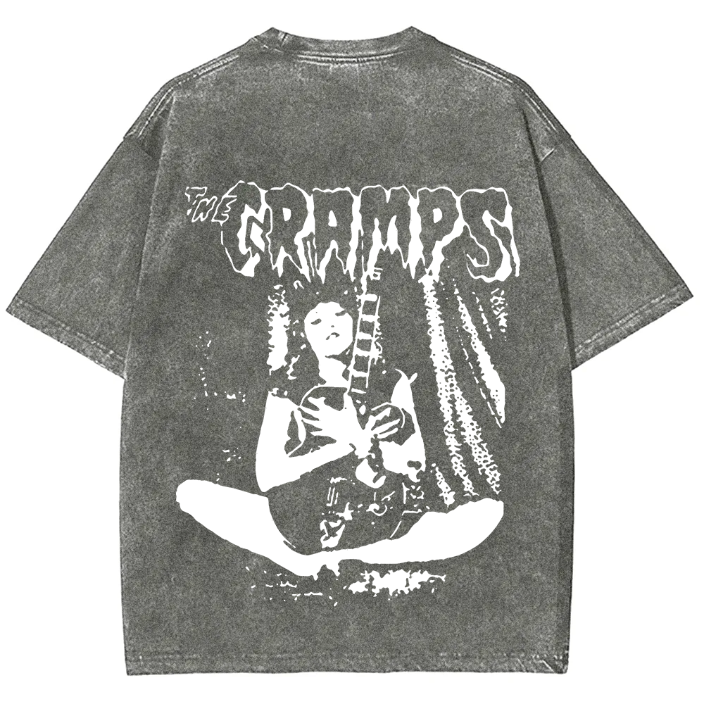 Unisex Vintage The Cramps Band Female guitarist t-Shirt