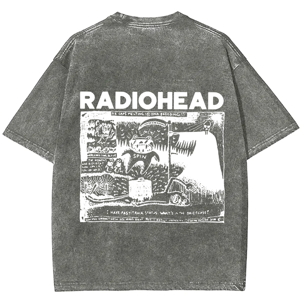 Unisex Cotton Radiohead Rock Band t-Shirt