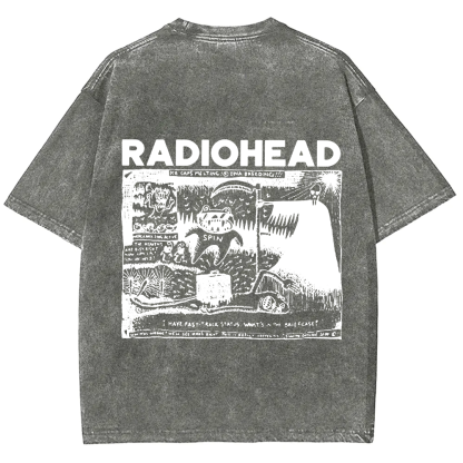 Unisex Cotton Radiohead Rock Band t-Shirt