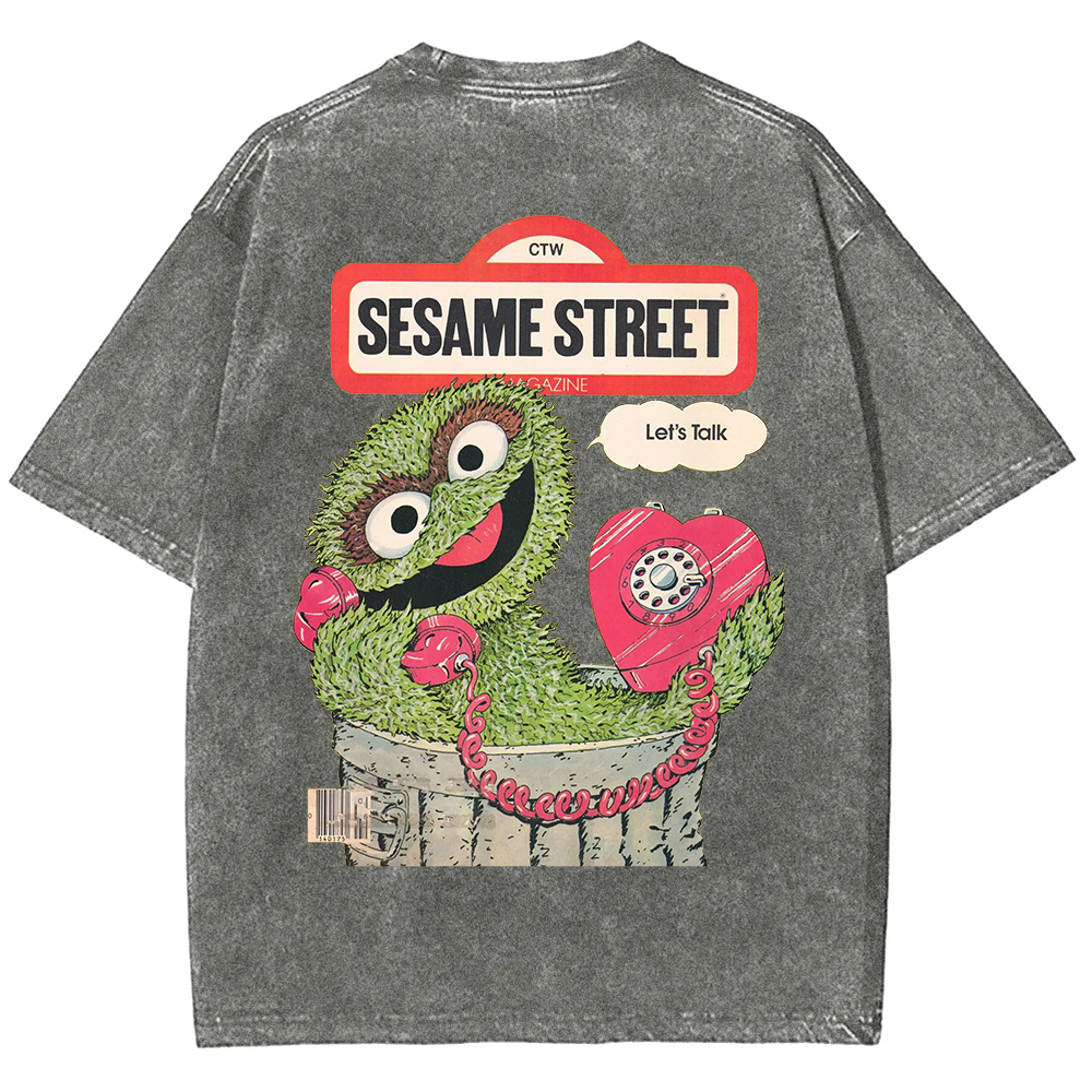 Ttalk Dirty Illustration Printed  t-Shirt