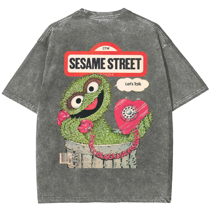 Ttalk Dirty Illustration Printed  t-Shirt