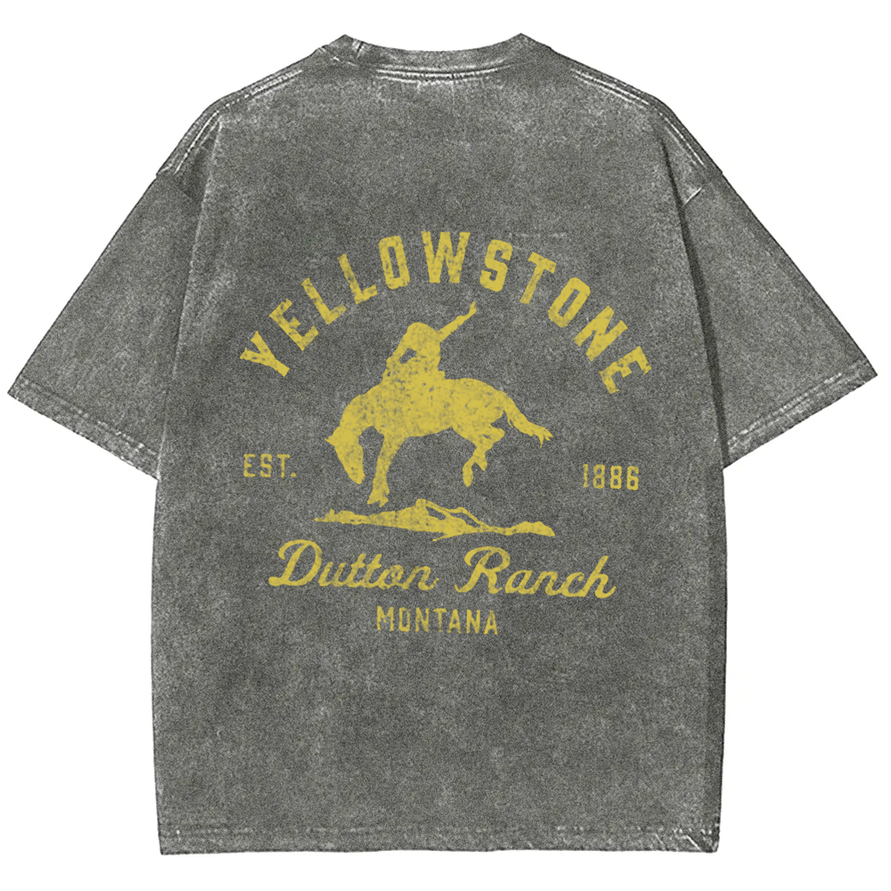 Unisex Vintage Washed Yellowstone Dutton Ranch t-Shirt