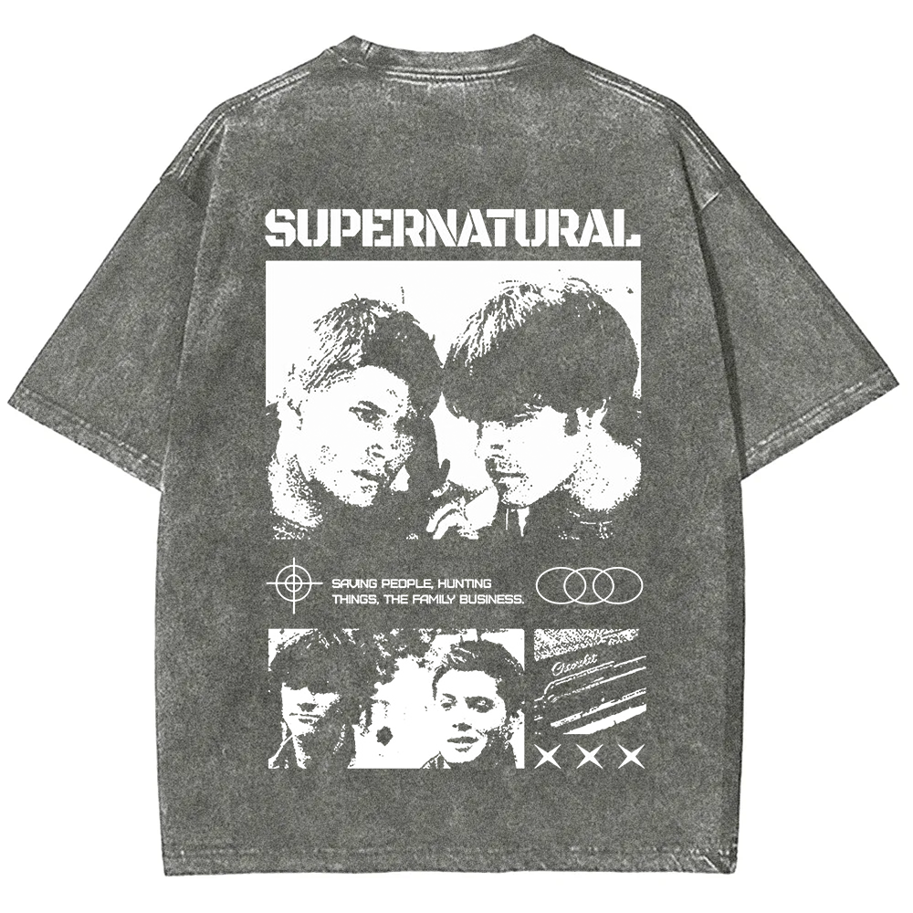 Supernatural TV Series Washed t-Shirt