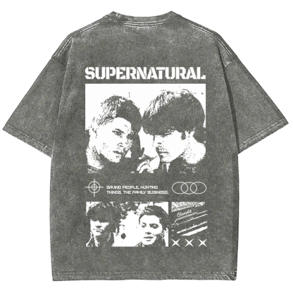 Supernatural TV Series Washed t-Shirt