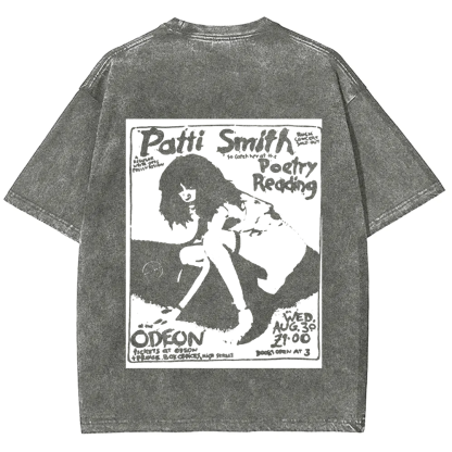 Patti Smith Celebrities Washed t-Shirt