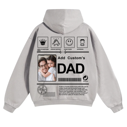 DAD Custom Solid Color Hoodie wearishow