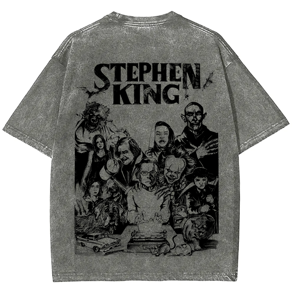 Unisex Casual Stephen King Celebrities Printed t-Shirt