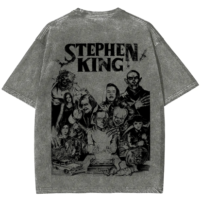 Unisex Casual Stephen King Celebrities Printed t-Shirt