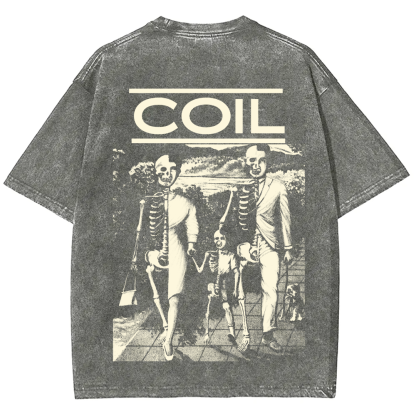 Unisex Washed Coil Band t-Shirt
