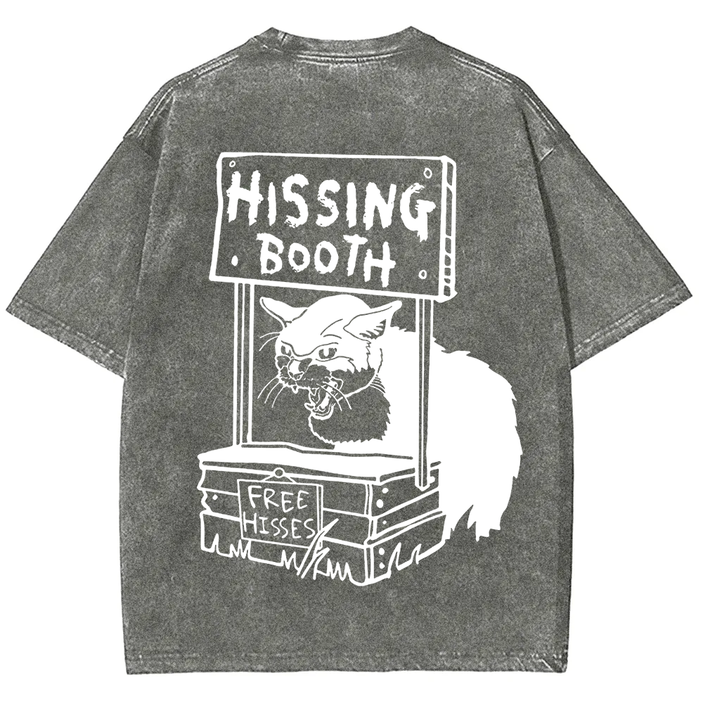 Unisex Cat pattern print t-Shirt