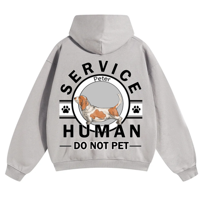 Service Human, Do Not Pet - Personalized Custom Unisex Hoodie