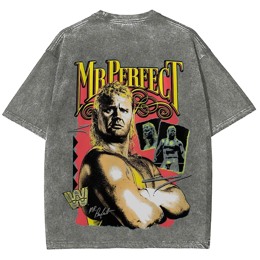 WWE Mr. Perfect Wrestling Casual Printed t-Shirt