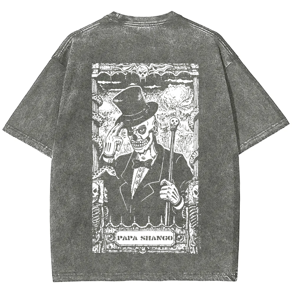WWE Papa shango Washed  t-Shirt
