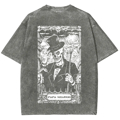WWE Papa shango Washed  t-Shirt