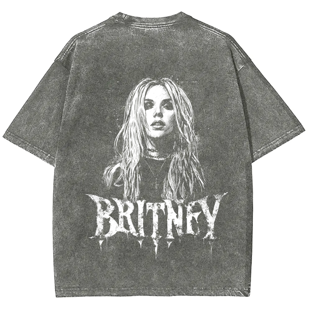 Unisex Vintage Washed   Britney Singer t-Shirt