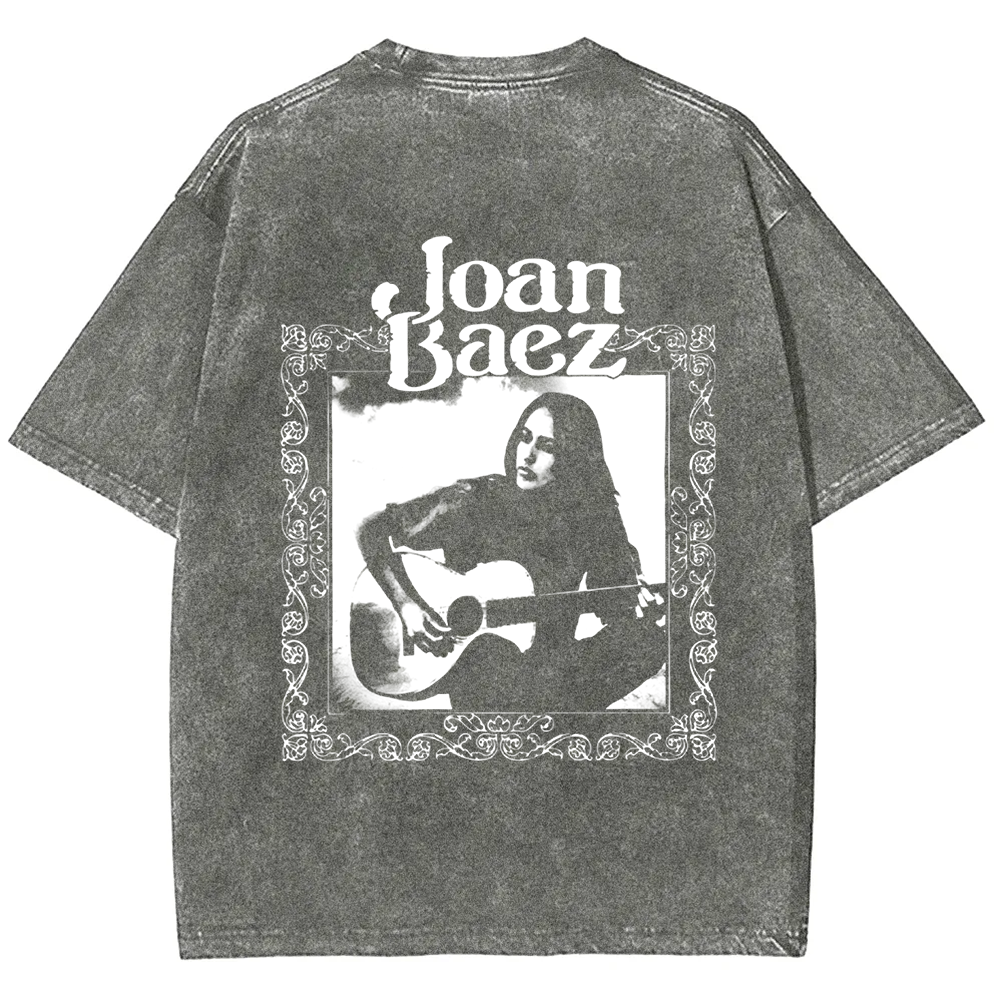 Unisex Vintage Washed Joan Baez Singer t-Shirt