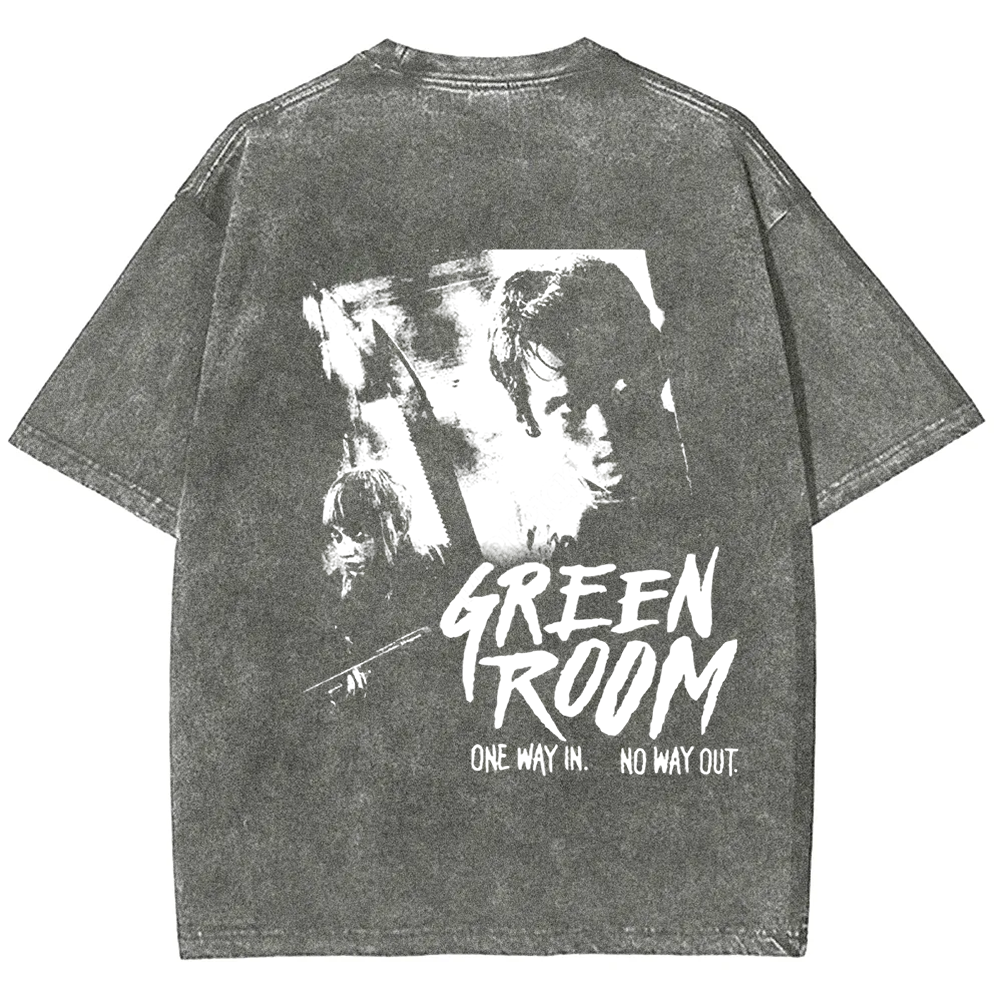 Unisex Vintage Washed  Green room horror movie 2015 t-Shirt