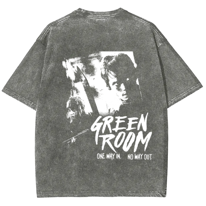Unisex Vintage Washed  Green room horror movie 2015 t-Shirt