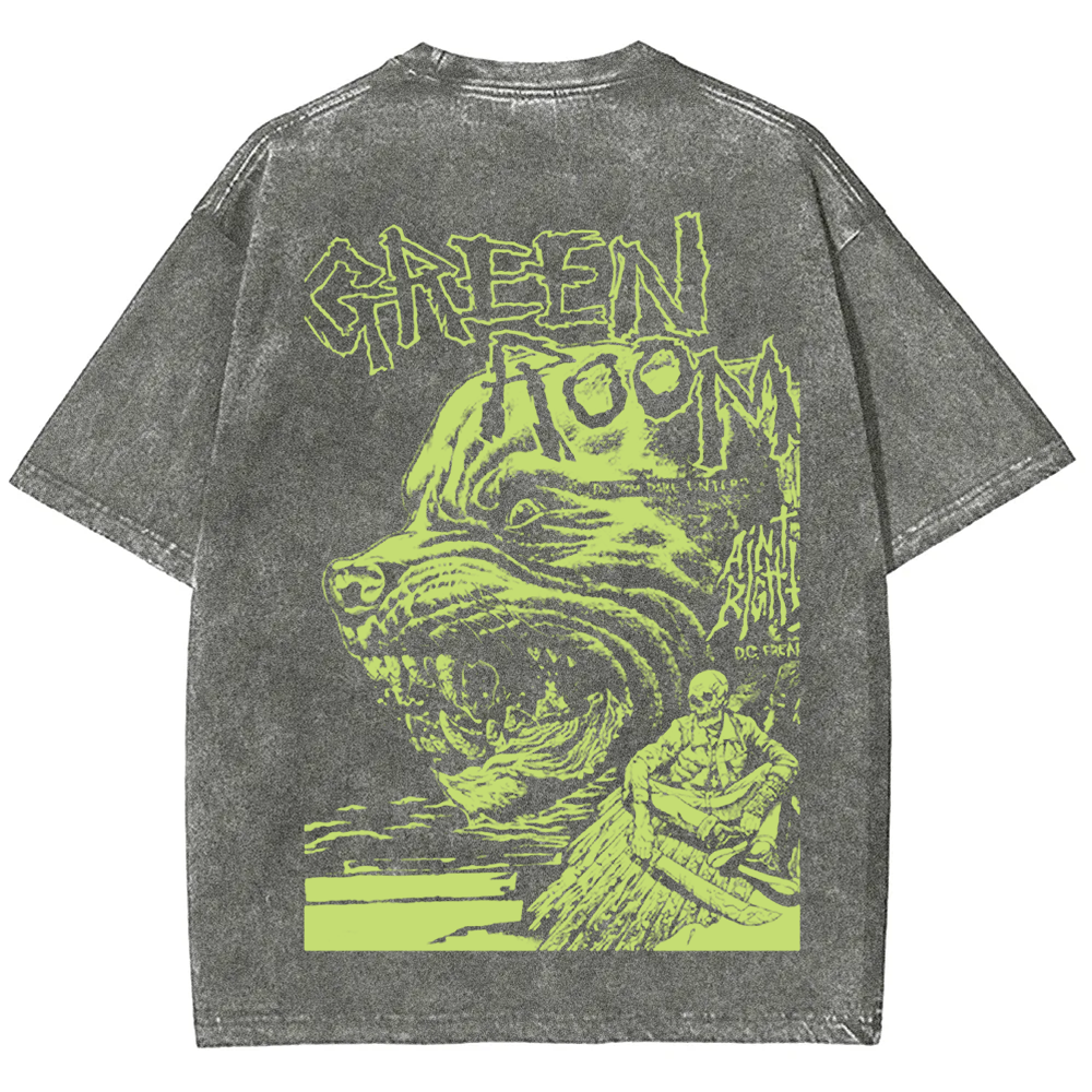 Unisex Vintage Washed  Green room horror movie 2015 t-Shirt