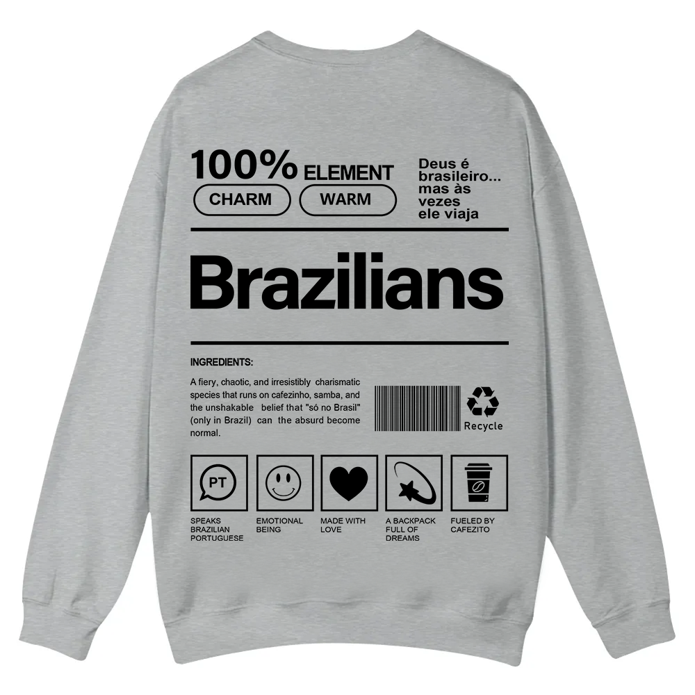 Brazilians Unisex Fit  Casual Crewneck Sweatshirt wearishow