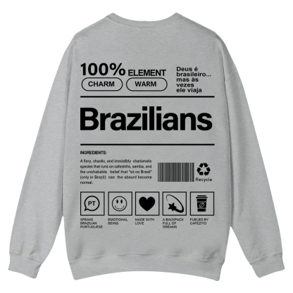 Brazilians Unisex Fit  Casual Crewneck Sweatshirt wearishow