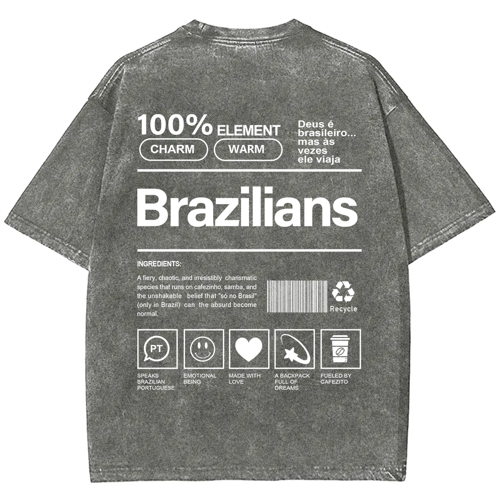 Brazilians Unisex Fit  Washed T-Shirt